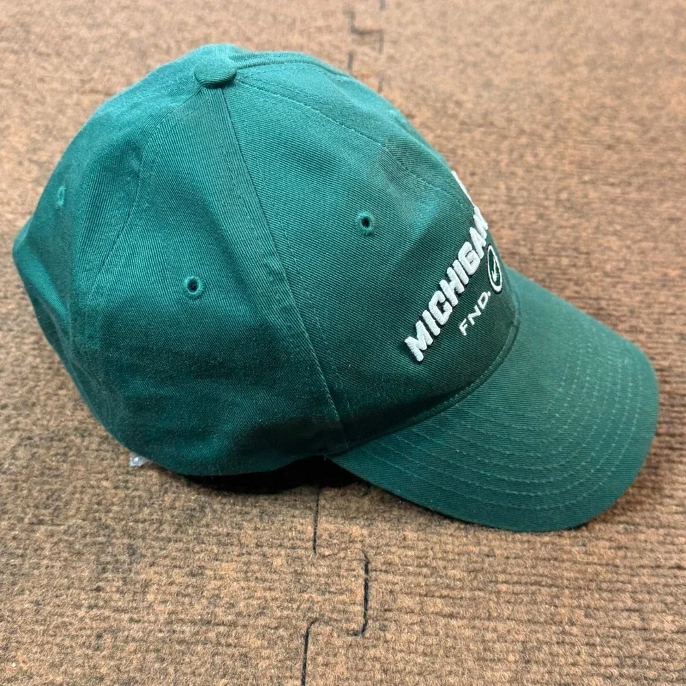 Nike Michigan State Spartans Hat Mens Green Adjustable FND 1855 Swoosh Cap OSFA